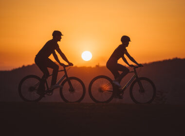 MV Agusta e-bike launch campaign, lifestyle photography at golden hour in Langhe hills Piedmont Italy — Andrea Passerini
